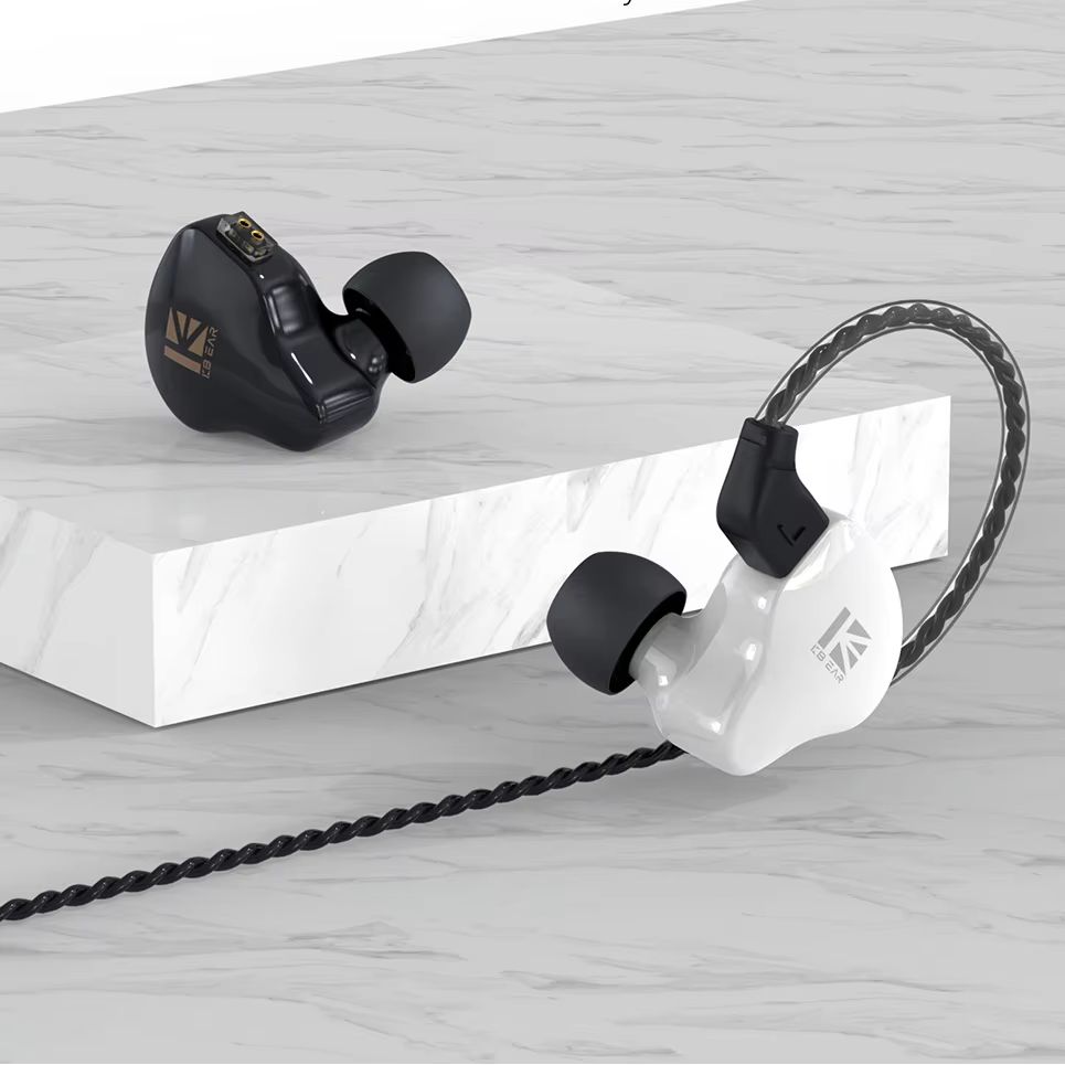 Eachine Drone E010 - KBEAR KS1 HiFi-Ohrhörer mit 2-Pin-Kabel, In-Ear-Monitor-Kopfhörer